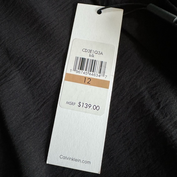 Calvin Klein Black Jumper. Size 12 NWT - Picture 8 of 14